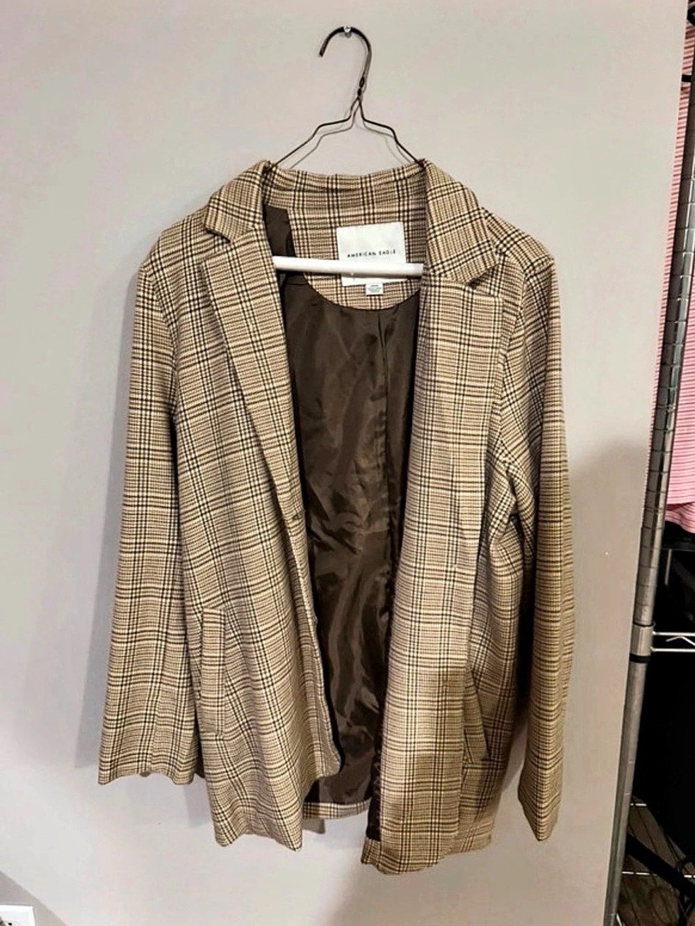 Mango Women's Plaid Blazer